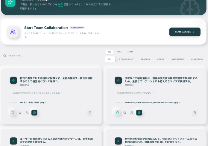 フィードバックの学習・精度向上